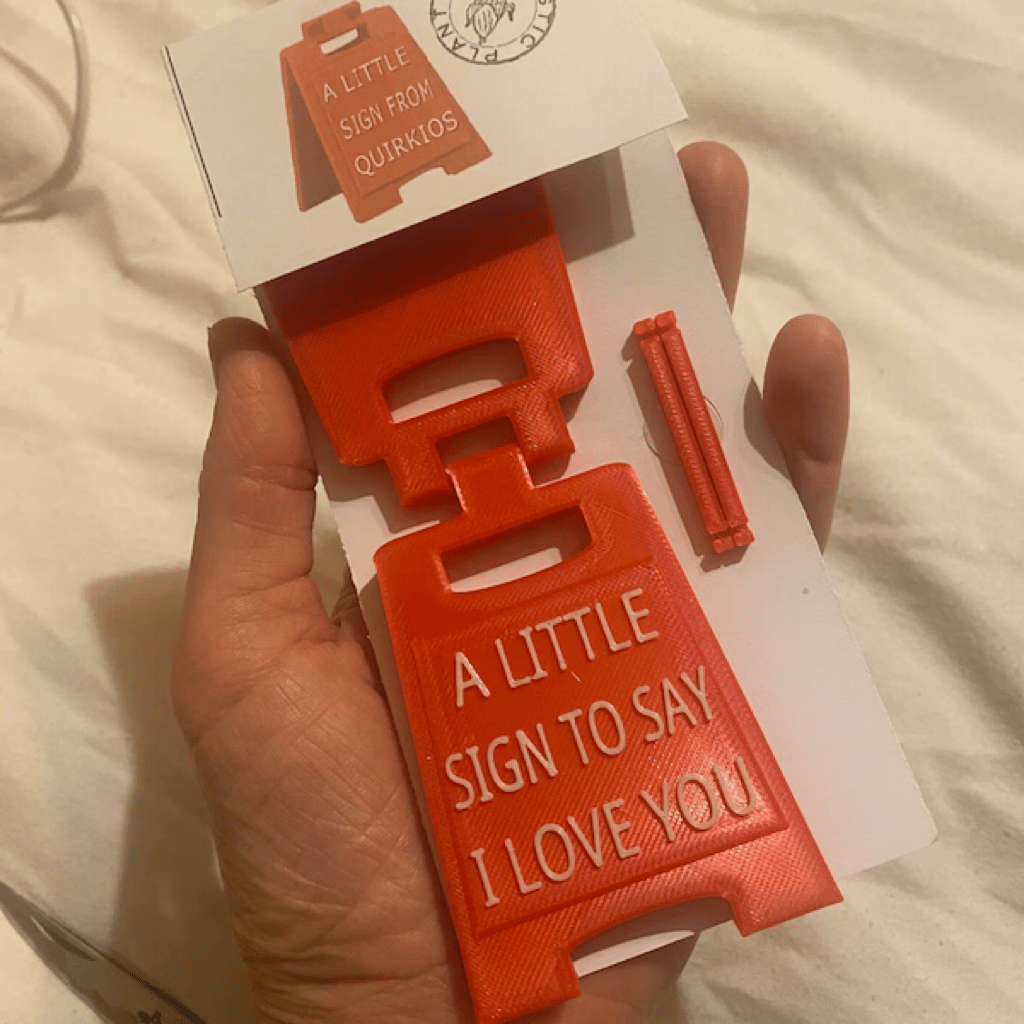 Valentine's Day Gifts Romantic MINI SIGN. A little sign to say I love you