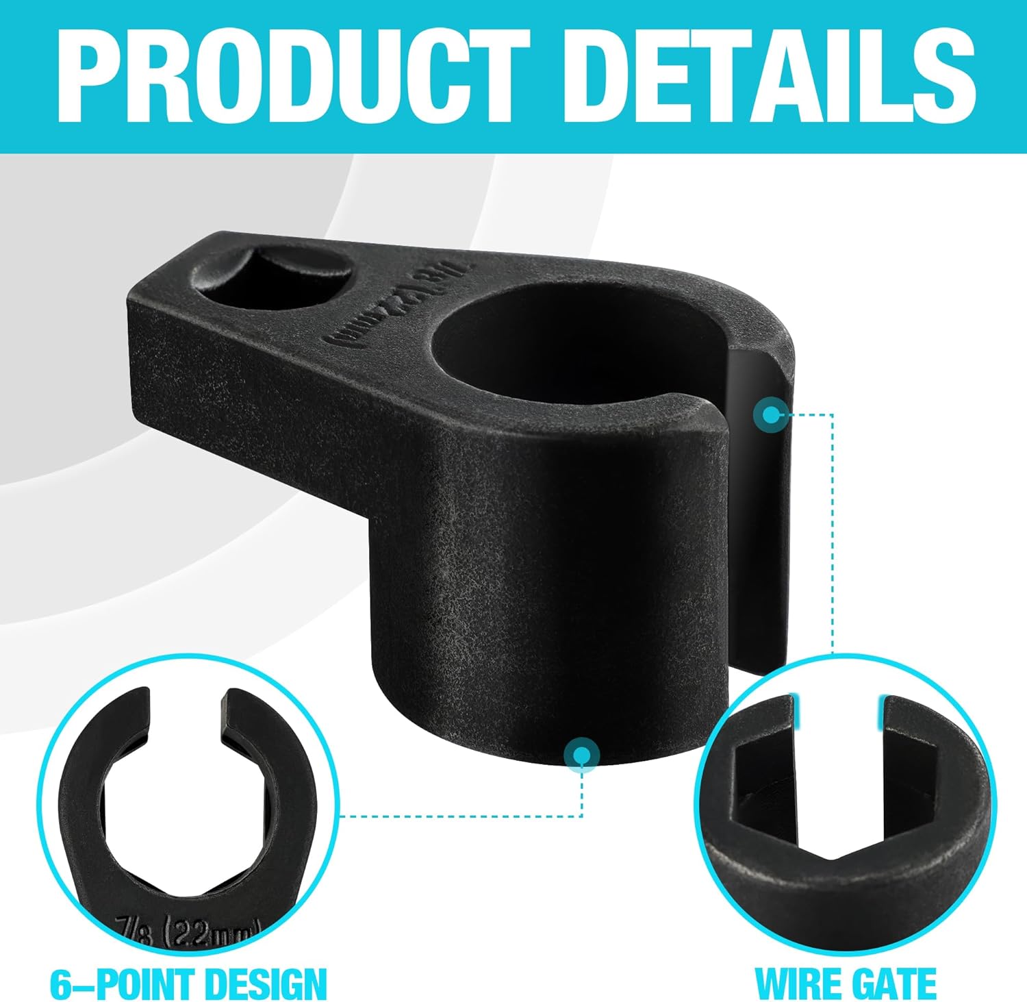 O2 Oxygen Sensor Socket | 3/8" Drive x 22mm