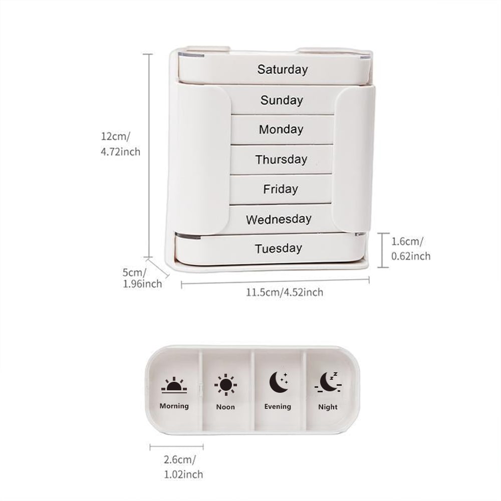 Stay on Track - 7-Day Medication Organizer - For Effortless Health Management