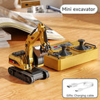 1:64 Premium Alloy Mini RC Construction Set – Forklift, Excavator & Dump Truck