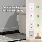 #1 Bestselling 6FT Ultra Flat Plug Extension Cord Power Strip with 3 Outlets