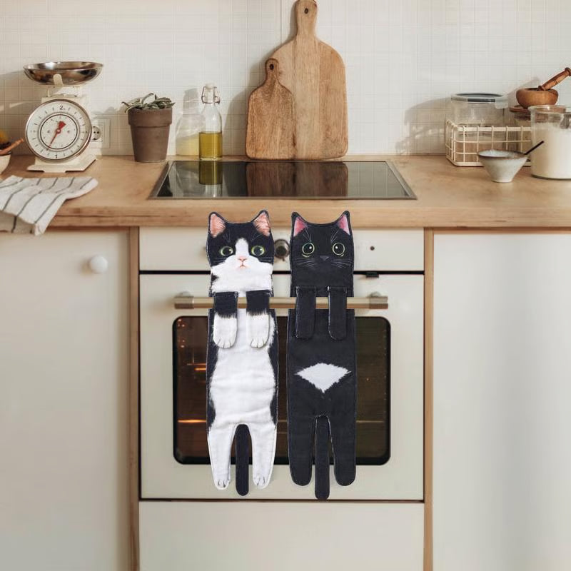 Cute Cat Hand Towel