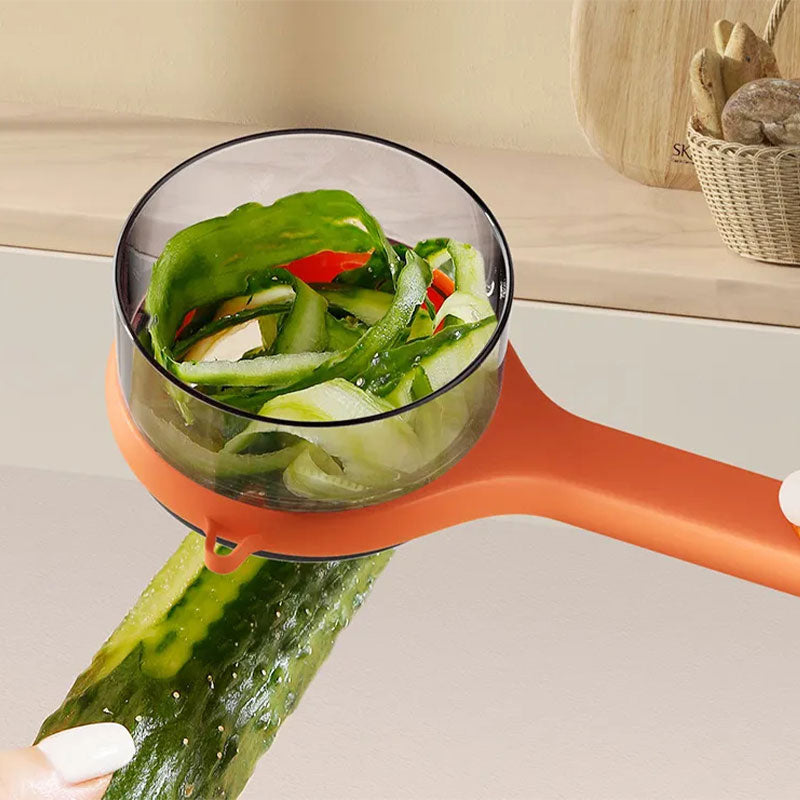 Deals-Multifunctional Peeler with Debris Storage Bucket