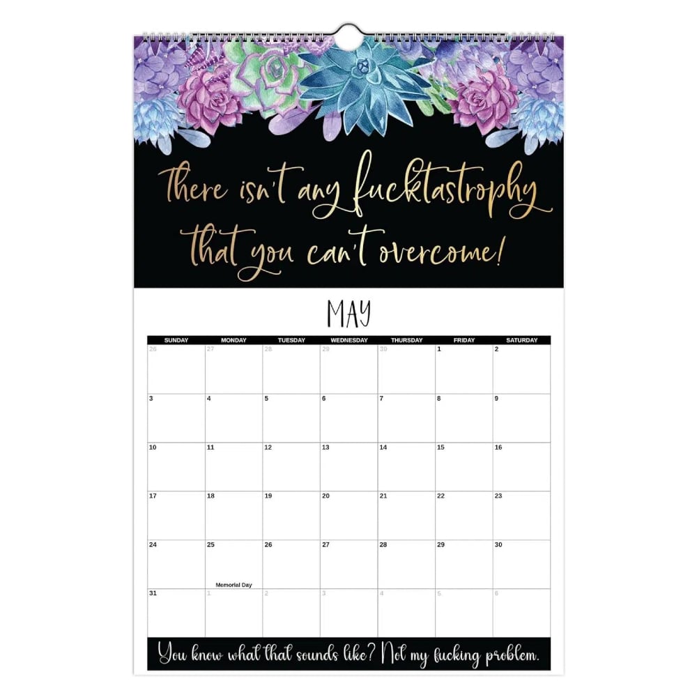 Here We F*cking Go Again: Swear Calendar for Tired-Ass Women
