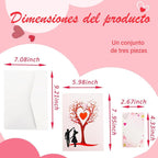 Pop Up Anniversary Card, 3D Valentine's Day Anniversary Card with Love Tree & Hearts