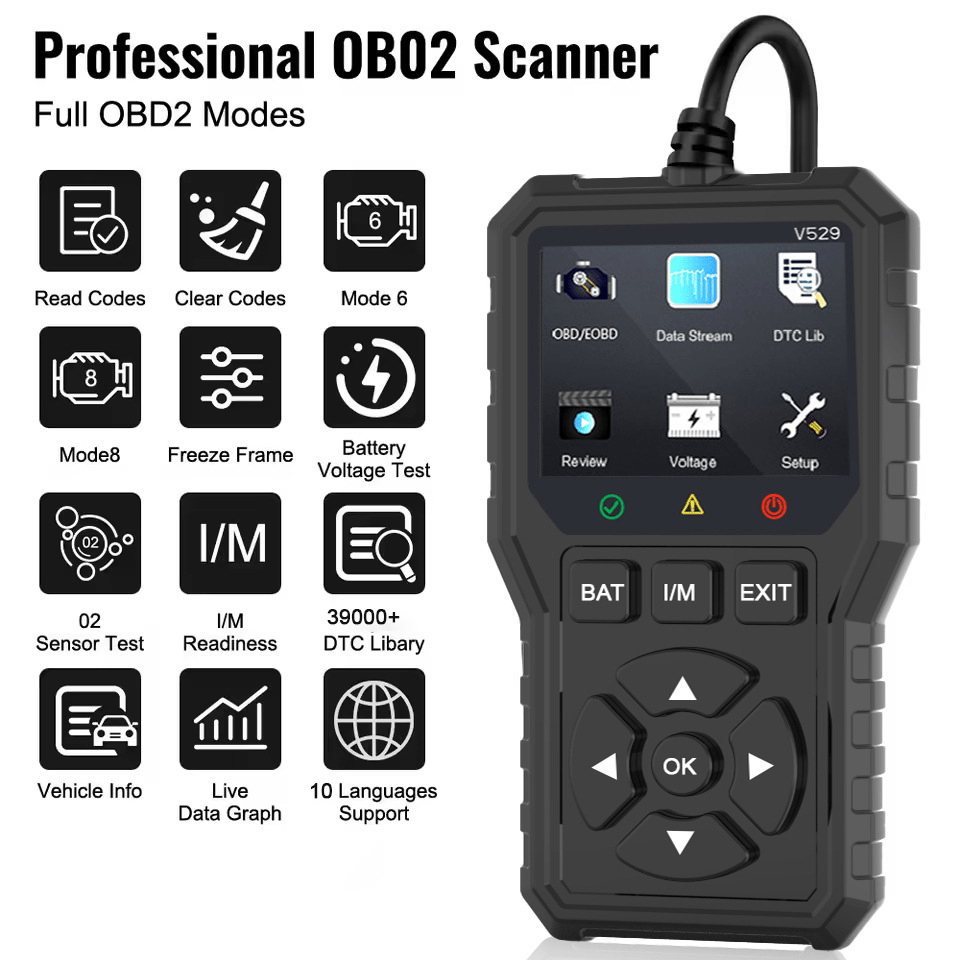 OBD2 Advanced Diagnostic Tool – Professional Engine Code Reader