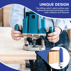 Professional 4-Piece Double Bearing Flush Trim Router Bit Set