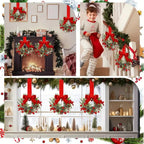 Mini Christmas wreaths for cabinets — the ultimate festive magic