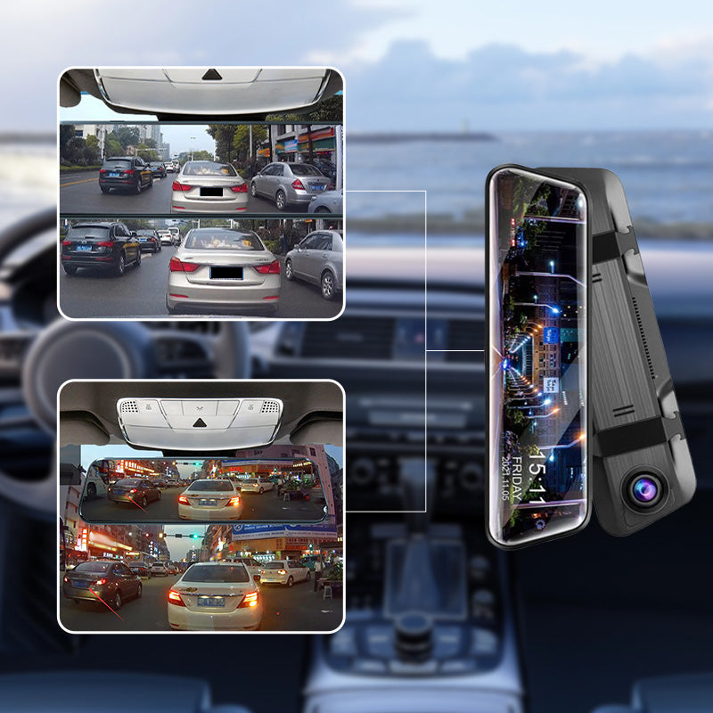 Touch Screen Rear View Mirror Dash Cam Smart Mirror