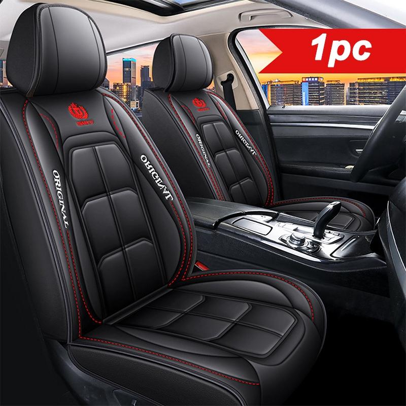 & Premium Leather Front Seat Covers – Universal Fit for Sedans, SUVs & Trucks