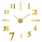 Promotion 3D Wall Decal Decorative Clock
