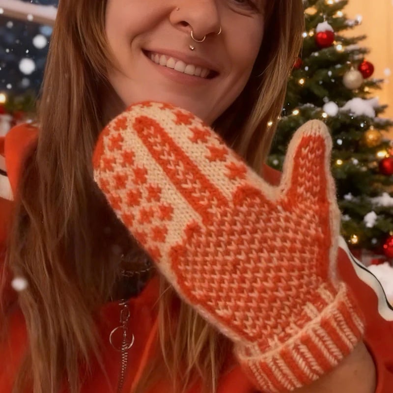 The Naughty List Mittens | Cozy Knit with a Hidden Attitude
