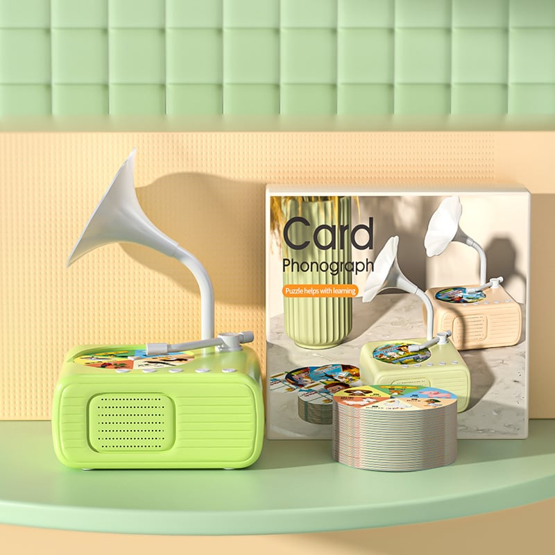 Flash Sale ! Almost Gone Kids Phonograph with 99 Cards Early Education Phonograph Story Machine
