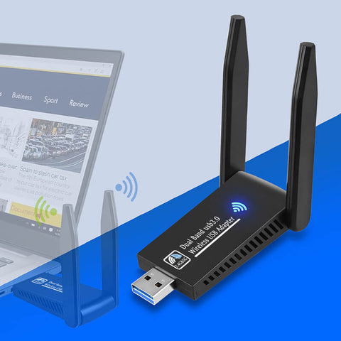 1300Mbps Wireless Network Card 5G Gigabit Dual-band