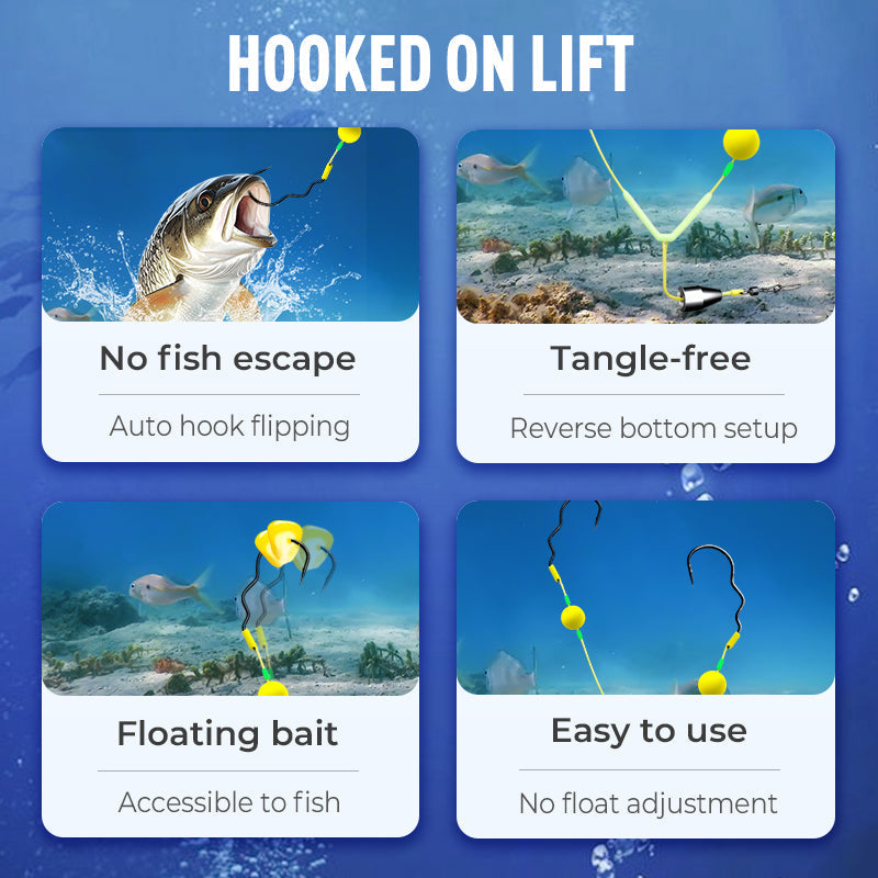 Reverse Bottom Fishing Rig Hook