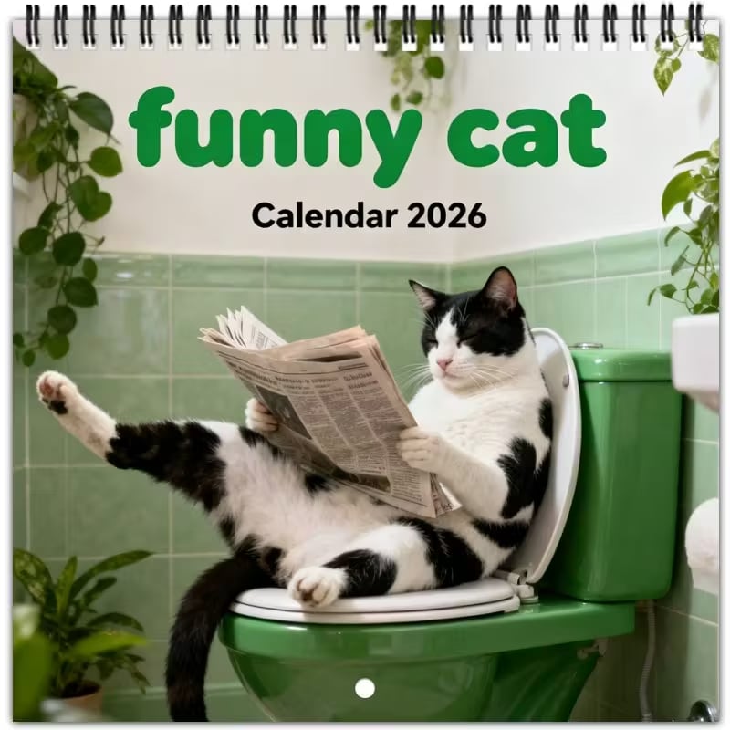 New Year Limited Edition Custom-Made Fun Animal Wall Calendar