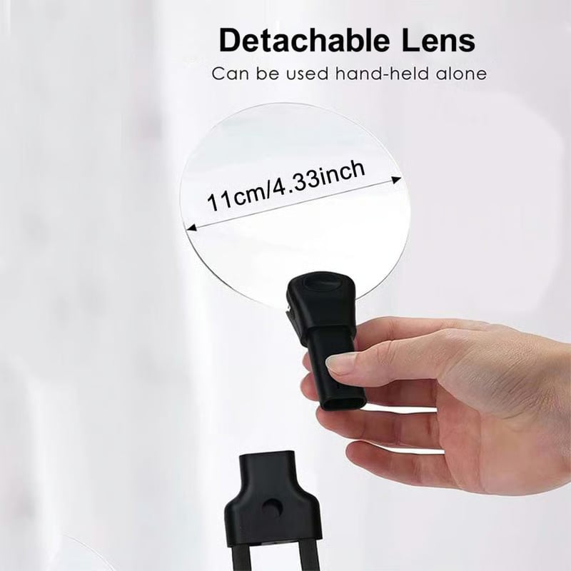 Designed for Seniors 5X Magnifying Glass with 4.33" Lens — Hands-Free, Portable & Multi-Use Magnifier