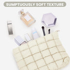 Solid Color Quilted Design Clutch