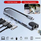 For a ! Eight-In-One Multi-Interface Docking Station Converter