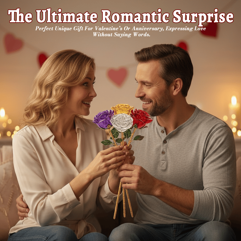 Valentine‘s Forever Blooming Crystal Rose