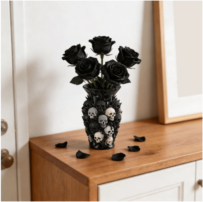 Skull Vase – Where Darkness Meets Elegance