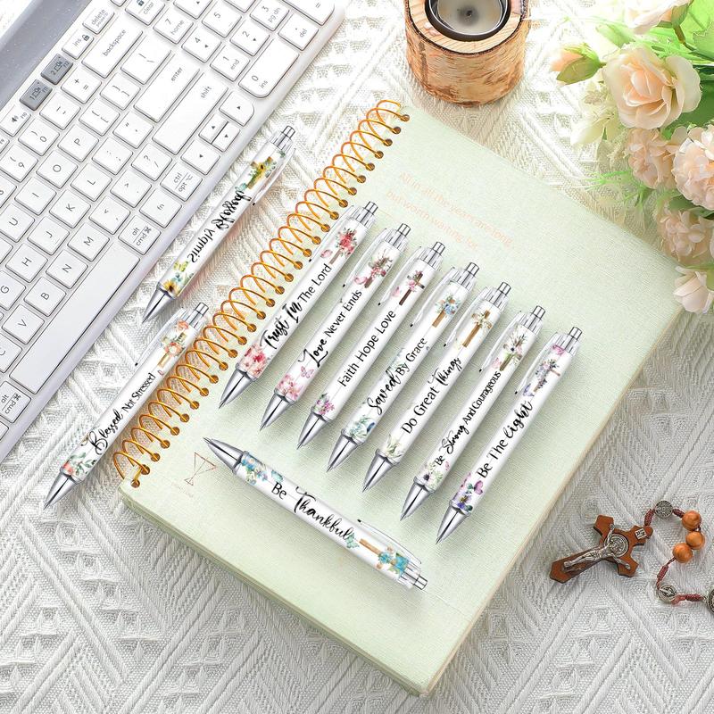 Christian Gifts Set: Motivational Pens & Bible Verse Notebooks – Inspire Your Faith Journey