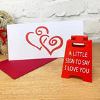 Valentine's Day Gifts Romantic MINI SIGN. A little sign to say I love you