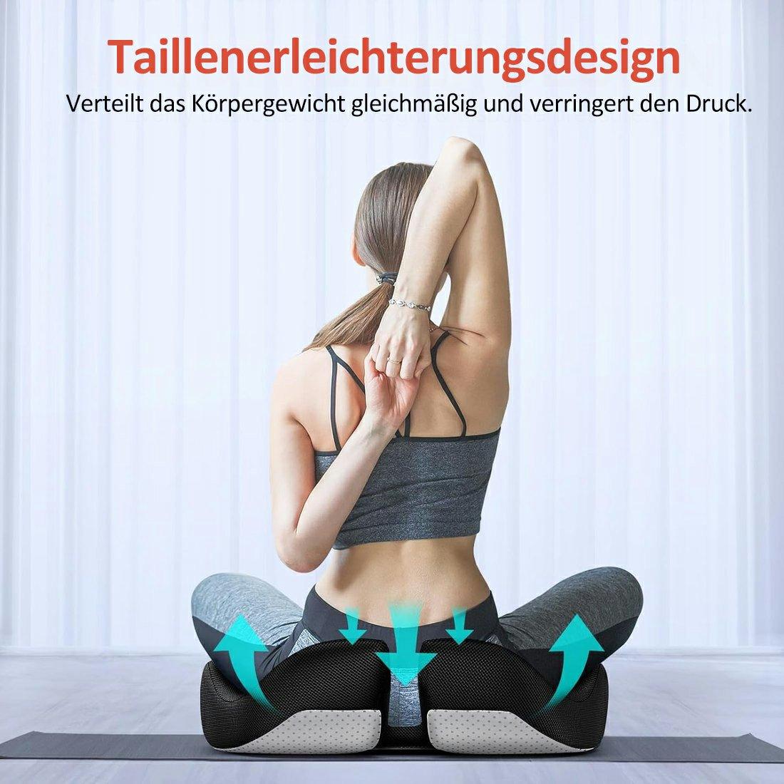 Ergonomic memory foam seat cushion