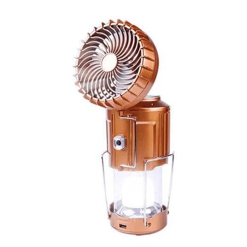 Portable Stretchable Solar Lithium Battery Electric Fan + Emergency Light