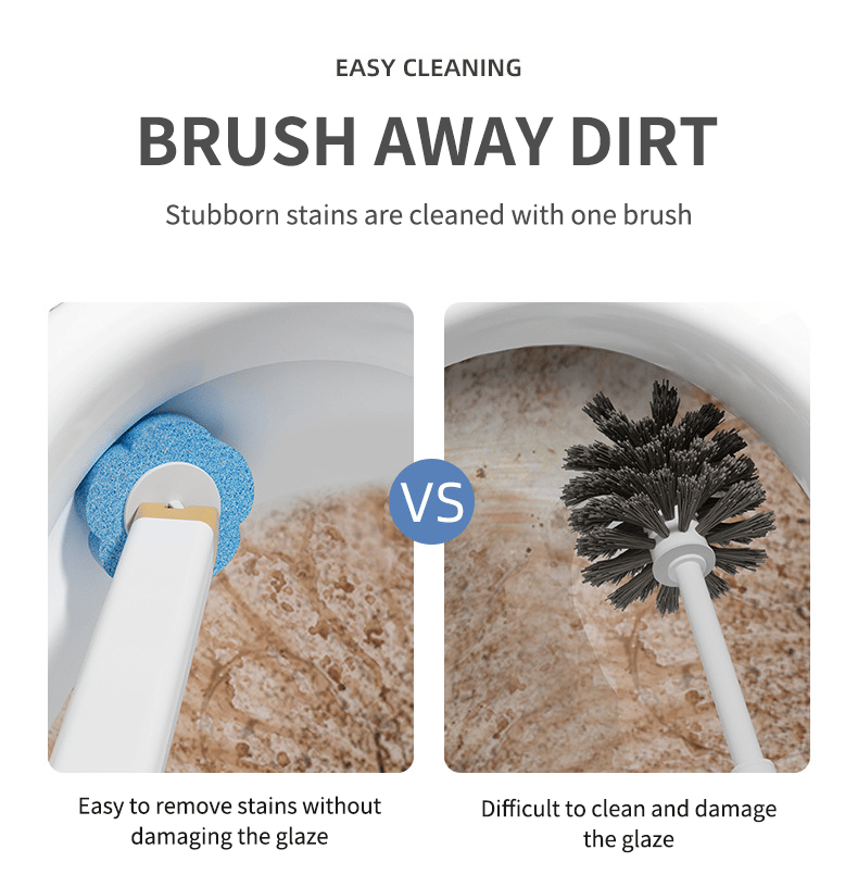 Disposable Replacement Wall-Mounted Innovative Toilet Brush Set