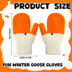 Holiday Mega Sale The "Silly Goose" Knitted Thermal Handcrafted Mittens