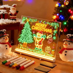 Christmas LED Note Board Buy 1 Get 7 Colour Pens For Free