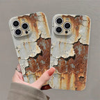 Unique 3D Pattern With Rust Spots | Realistic Dirty Hard Case For iPhone
