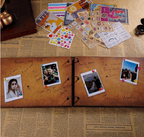 Our Adventure Book Scrapbook - Retro Style Letter Cover, Perfect for Travel & Memories