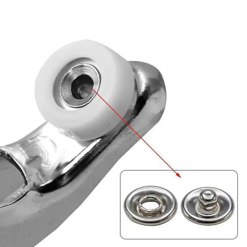 PROMOTION - 100pcs Invisible Colored Metal Buckle & 1 Count Manual Pressure Pliers