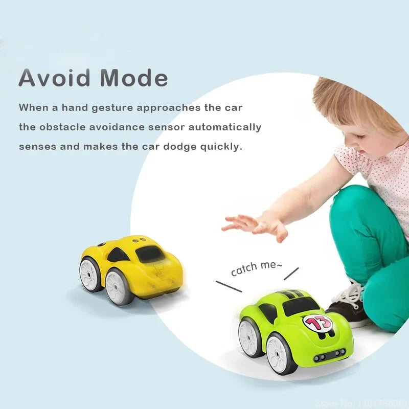 Gifts For Children RC Intelligent Sensor Remote Control Cartoon Control Electric Car Music Boy Toy