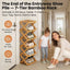 Instant-Use Bamboo Rack – 9 Tiers, No Tools Needed