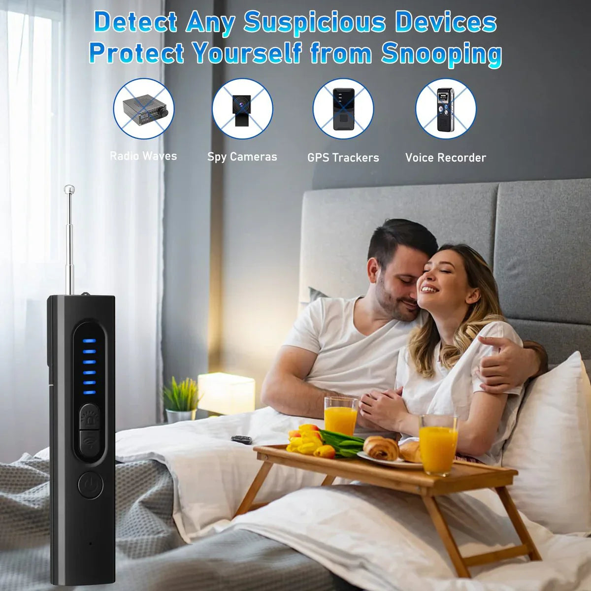 NOW! Shadow X Pro™ - Hidden Camera & GPS Detector with 5 Search Modes and LCD Screen for Personal Protection