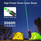 USB Rechargeable High Power Laser Flashlight