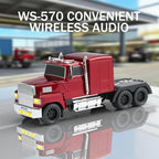 ONLY WSTER WS-570 Big Truck Model Bluetooth Speaker with USB TF Card AUX FM Radio TWS Pairing