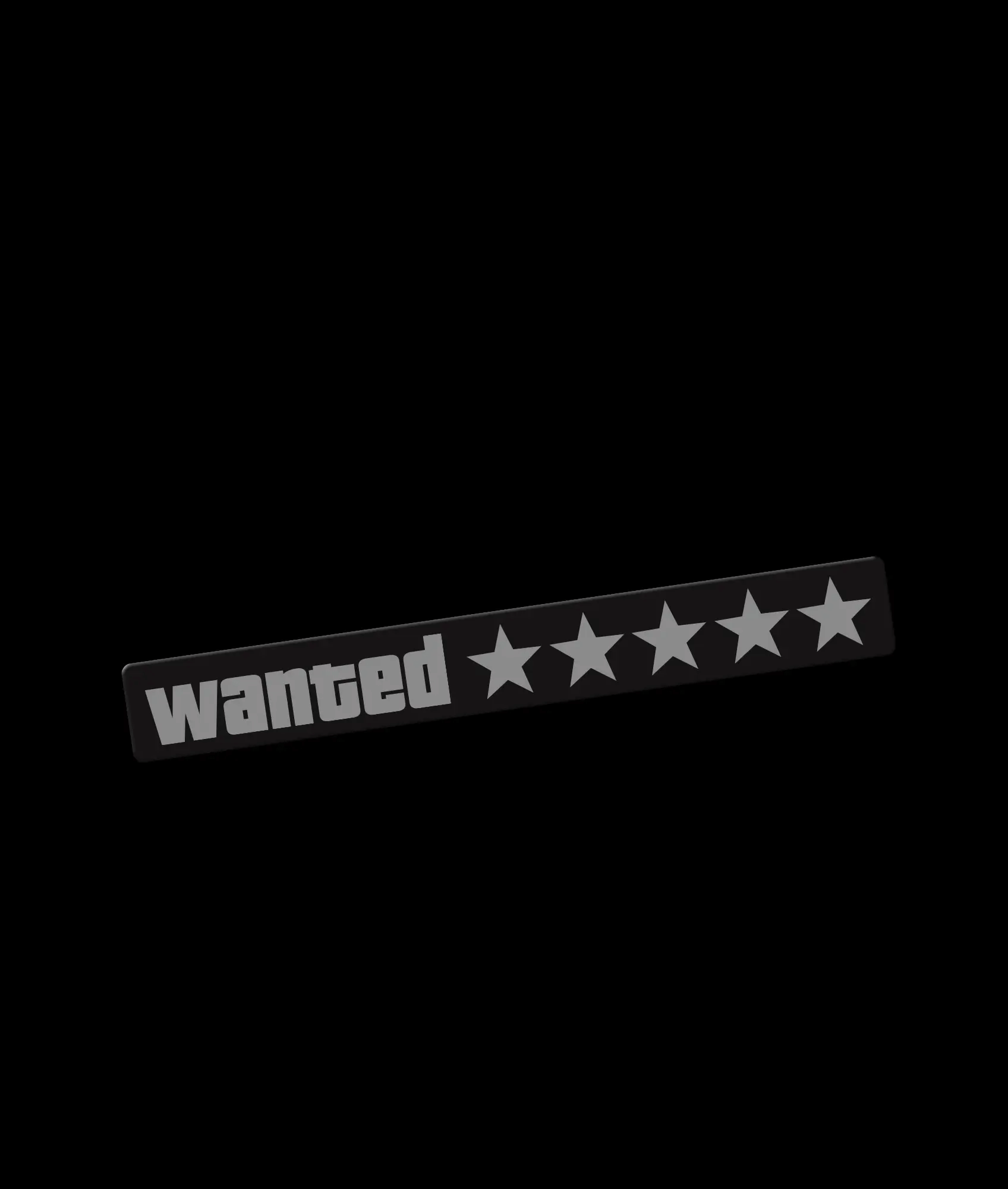 WANTED USB Electric Sticker