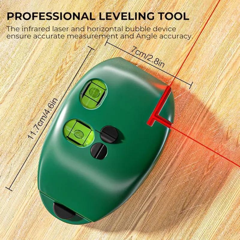 90-Degree Self-Leveling Laser Level with Red Light
