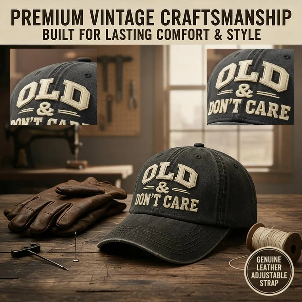 Vintage Distressed "OLD & DON’T CARE" Cap