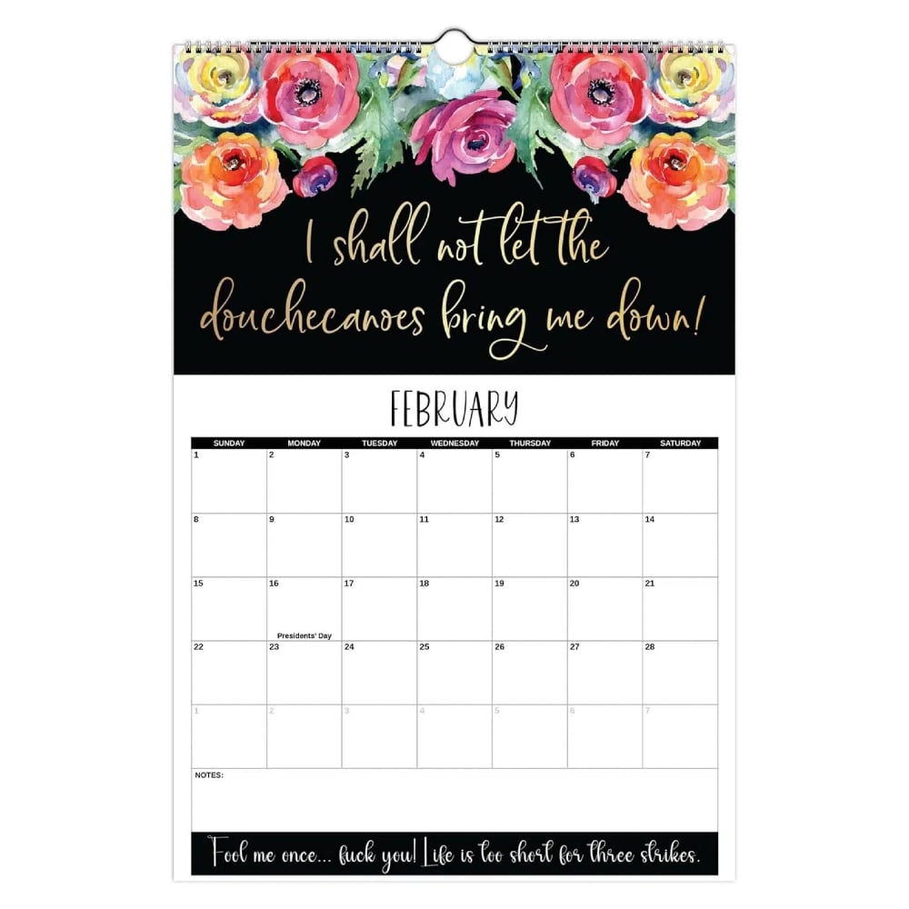 Here We F*cking Go Again: Swear Calendar for Tired-Ass Women