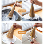 Handcrafted Brushes of Intangible Cultural Heritage Natural Bamboo Kitchen Brushes