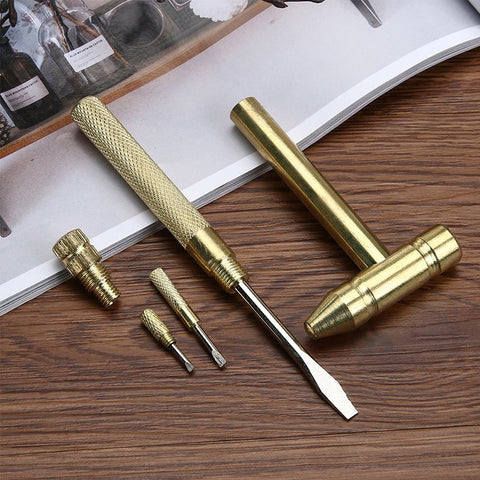 6 in 1 Mini Hammer and Screwdriver Hand Tools Set