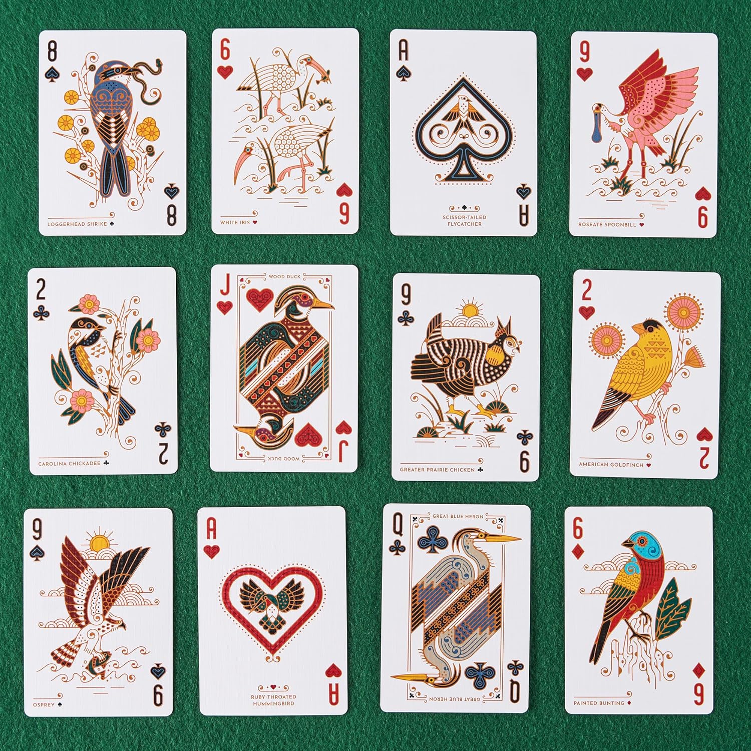 North American Birds Playing Cards