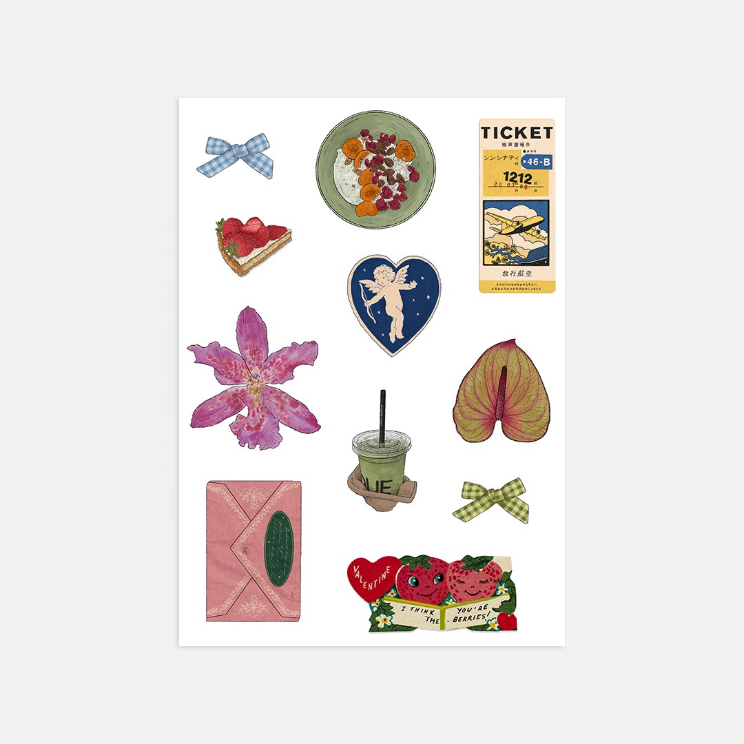 Order! Girlhood Sticker Book