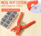 Metal Snap Buttons with Fastener Plier Tool Kit