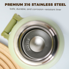 2 in 1 Stainless Steel Vacuum Insulated Bottle with Lidded Cup